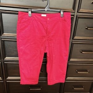 St John's Bay Red Capri Pants - Size 14